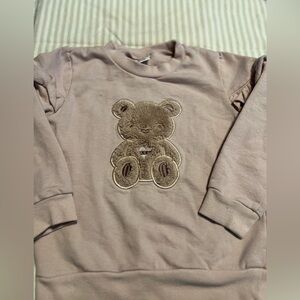 Cozy Kids Teddy Bear Sweater - Light Purple 4T mini threads